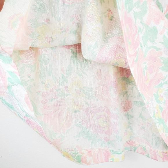 Vintage Medium Pastel Floral Skirt - Picture 5 of 6